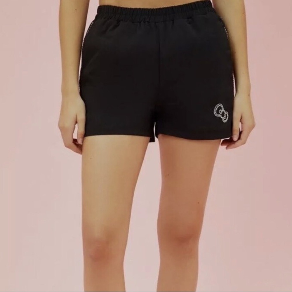 Hello Kitty Sanrio x Forever 21 Black embelished Shorts NWT
